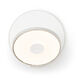 Gravy LED 4 inch Silver with Matte White Wall Sconce Wall Light, Hardwire